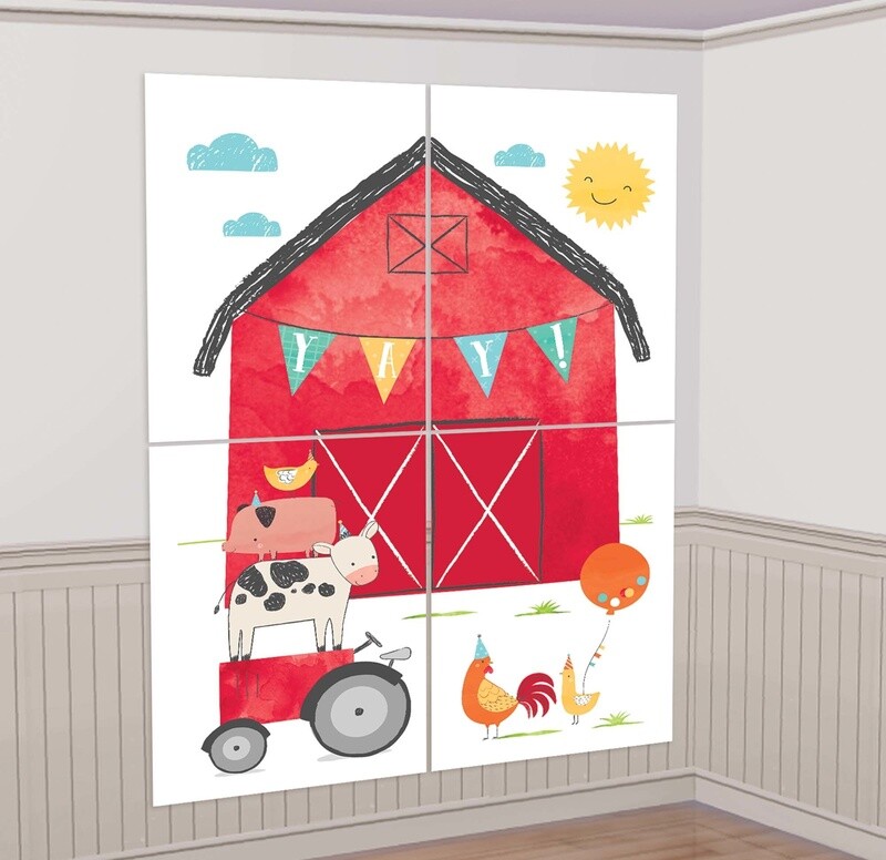 Scene Setter with Photo Props-Barnyard Birthday