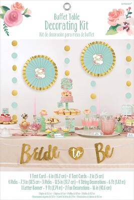 Buffet Table Decorating Kit- Bride To Be