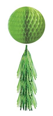 Hanging Decoration-Lime Green Honeycomb Ball