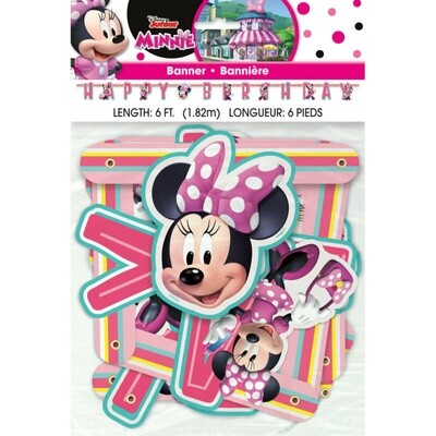 Jointed Banner-Disney Minnie Mouse-6ft