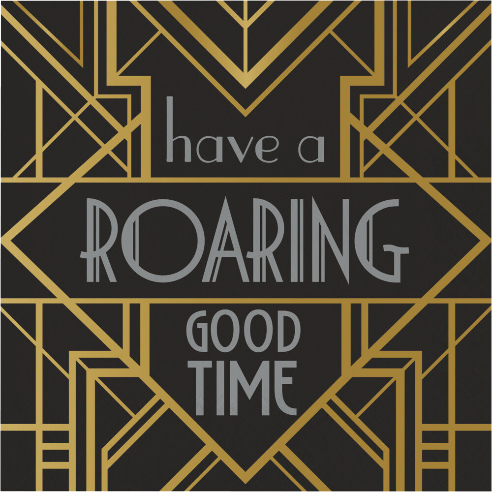 Luncheon Napkins-Roaring 20&#39;s-16pk-3ply