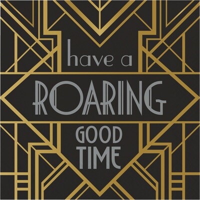 Luncheon Napkins-Roaring 20&#39;s-16pk-3ply