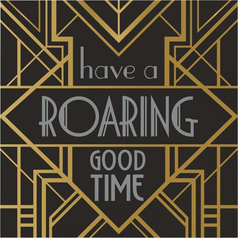Luncheon Napkins-Roaring 20&#39;s-16pk-3ply