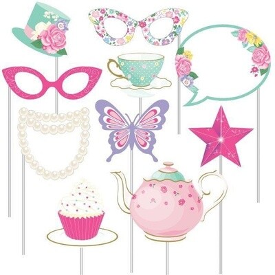Photo Booth Props - Floral Fairy Sparkle -10pk