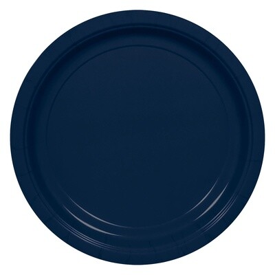 Beverage Paper Plates-True Navy-20pk-7&quot;