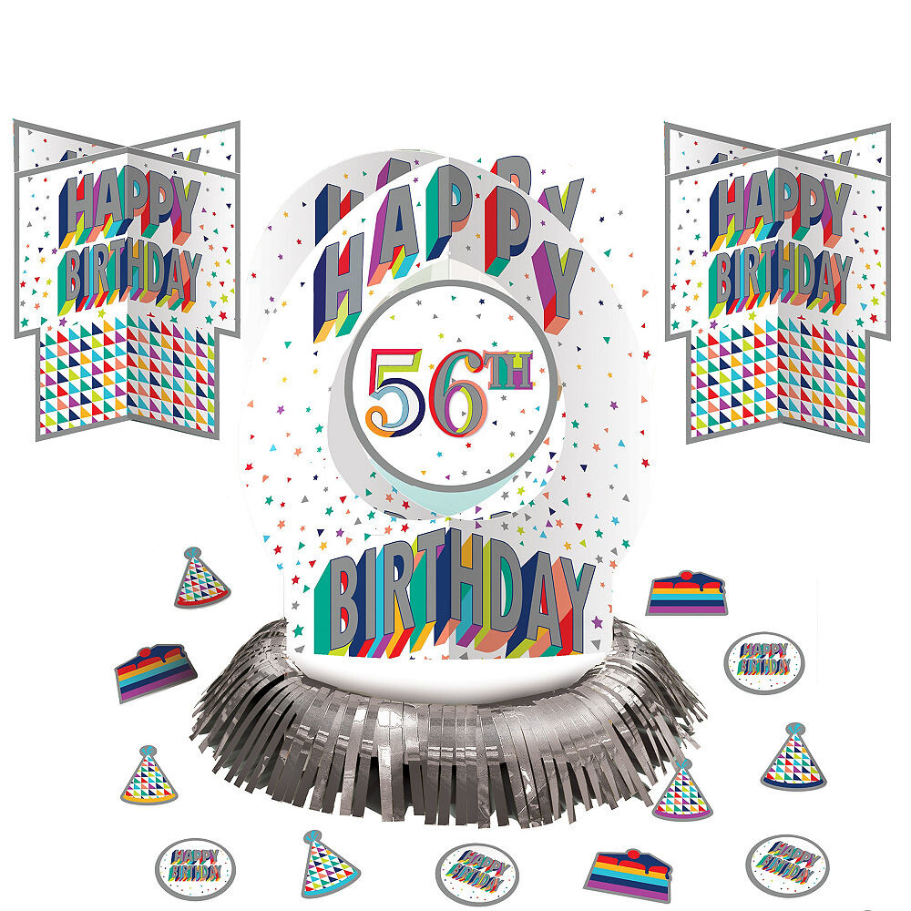 Add-Any-Age-Table Decorating Kit-Here&#39;s To Your Birthday-3pcs