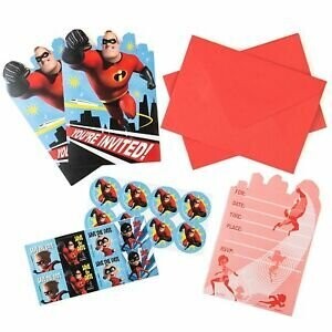 Invitations - Incredibles 2 - 8pk