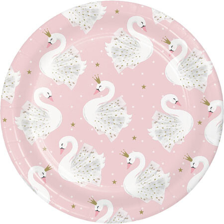Plates-Bev-Stylish Swan Party