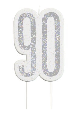 Candle-Glitter-90th Birthday