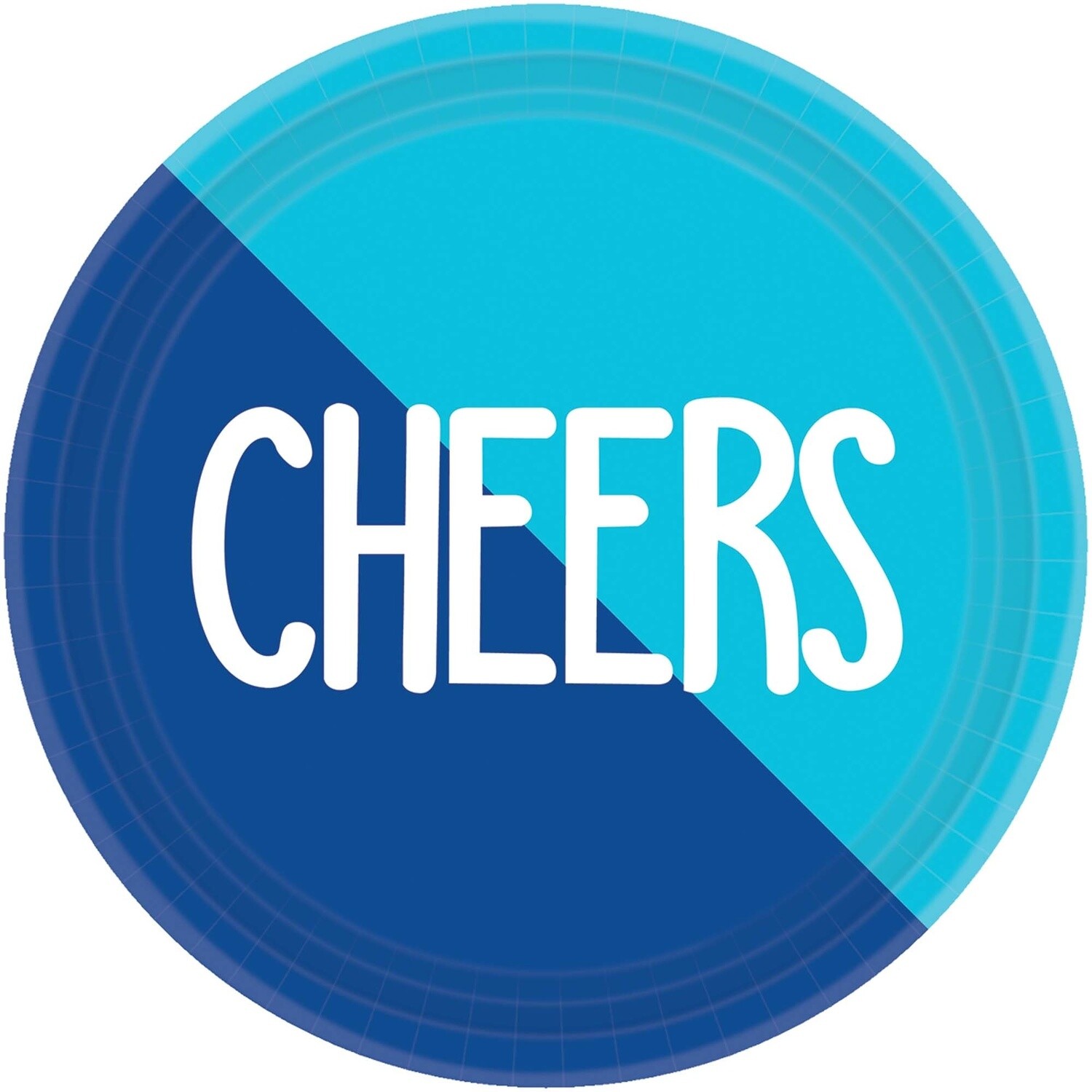 Luncheon Paper Plates-Cheers-8pcs-9&quot;