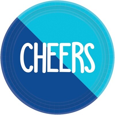 Luncheon Paper Plates-Cheers-8pcs-9&quot;