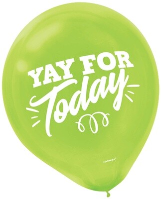Balloons-Latex-Assorted-Sign Of The Times-6pk-12&quot;