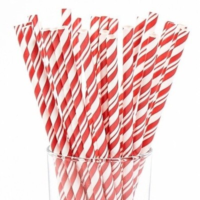 Paper Straws - Classic Red - 24pk