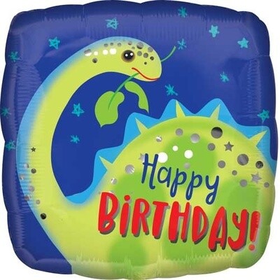 Foil Balloon - Dino-Happy Birthday -18&quot;