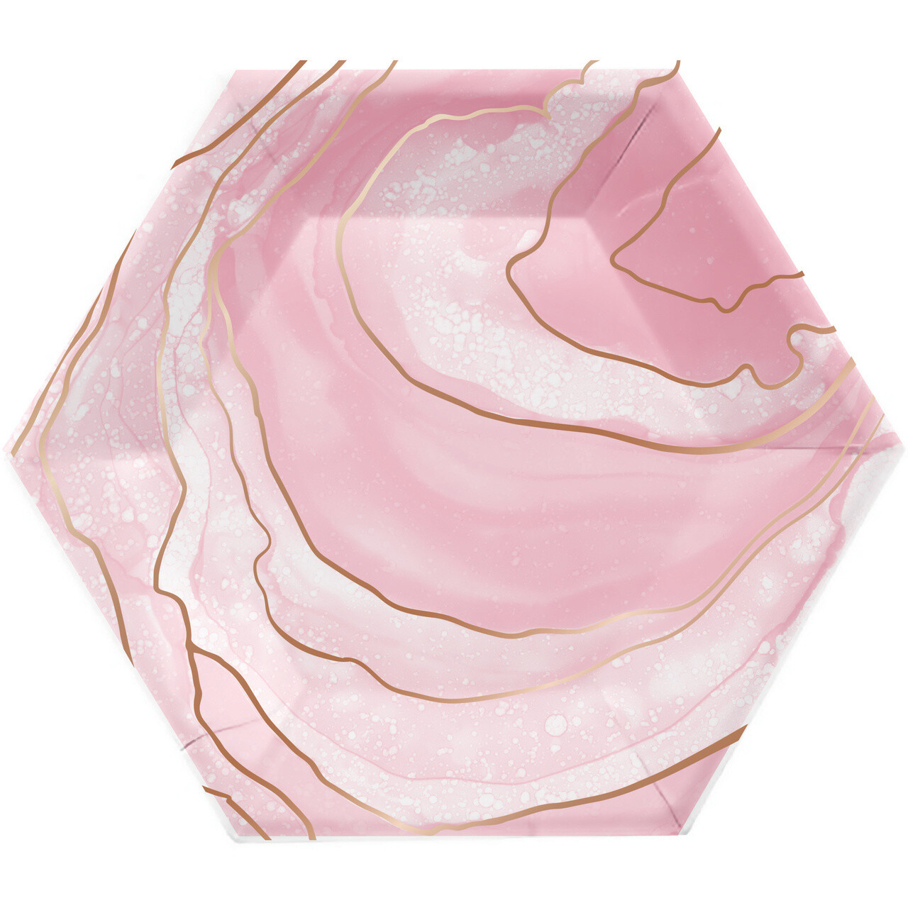 Luncheon Paper Plates-Rose All Day-8pk-9&quot;