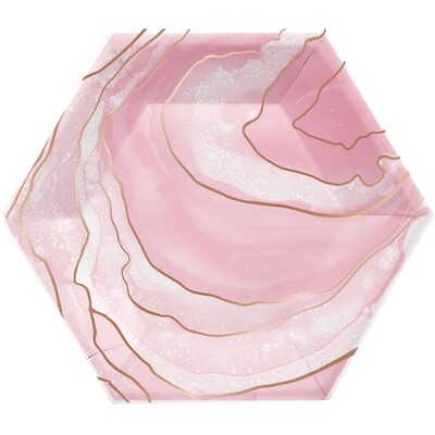 Luncheon Paper Plates-Rose All Day-8pk-9&quot;