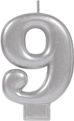 Candle- Silver- #9