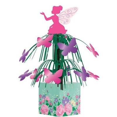 Cascade Centerpiece-Floral Fairy Sparkle-14.5in