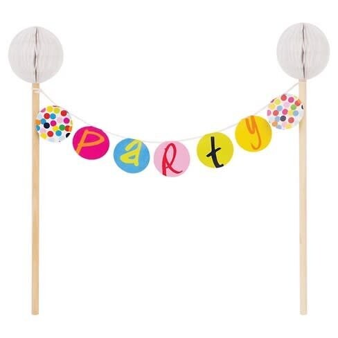 Cake Topper-Bunting Topper-Birthday Dots