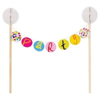Cake Topper-Bunting Topper-Birthday Dots