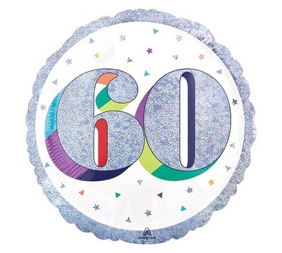 Foil Balloon-60th Birthday-18&quot;