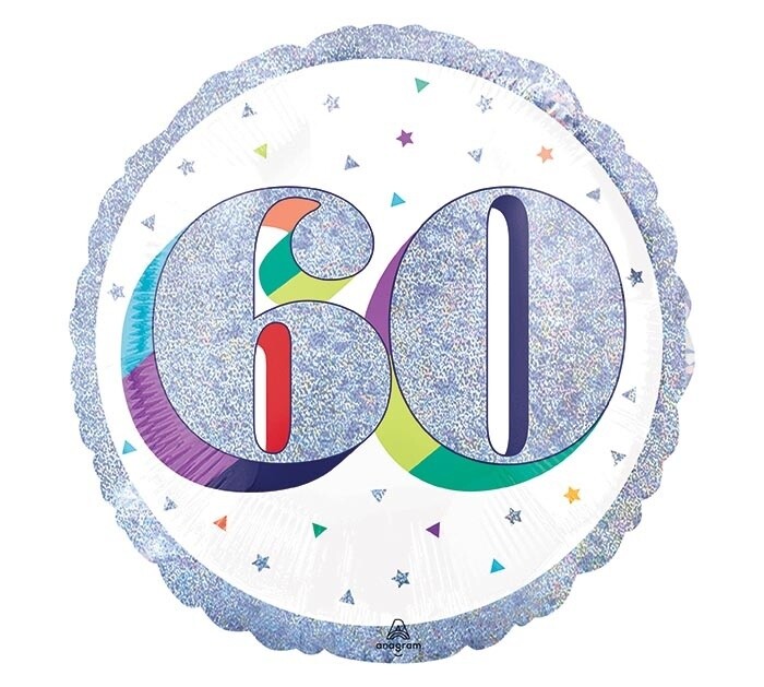 Foil Balloon-60th Birthday-18&quot;