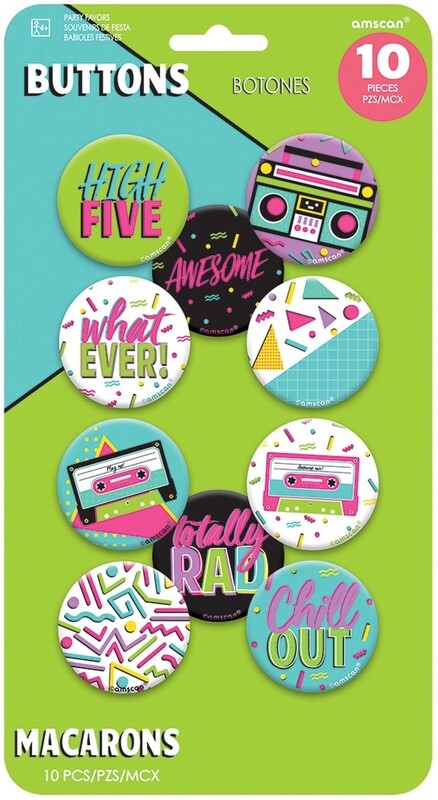 Buttons-Awesome Party-10pcs