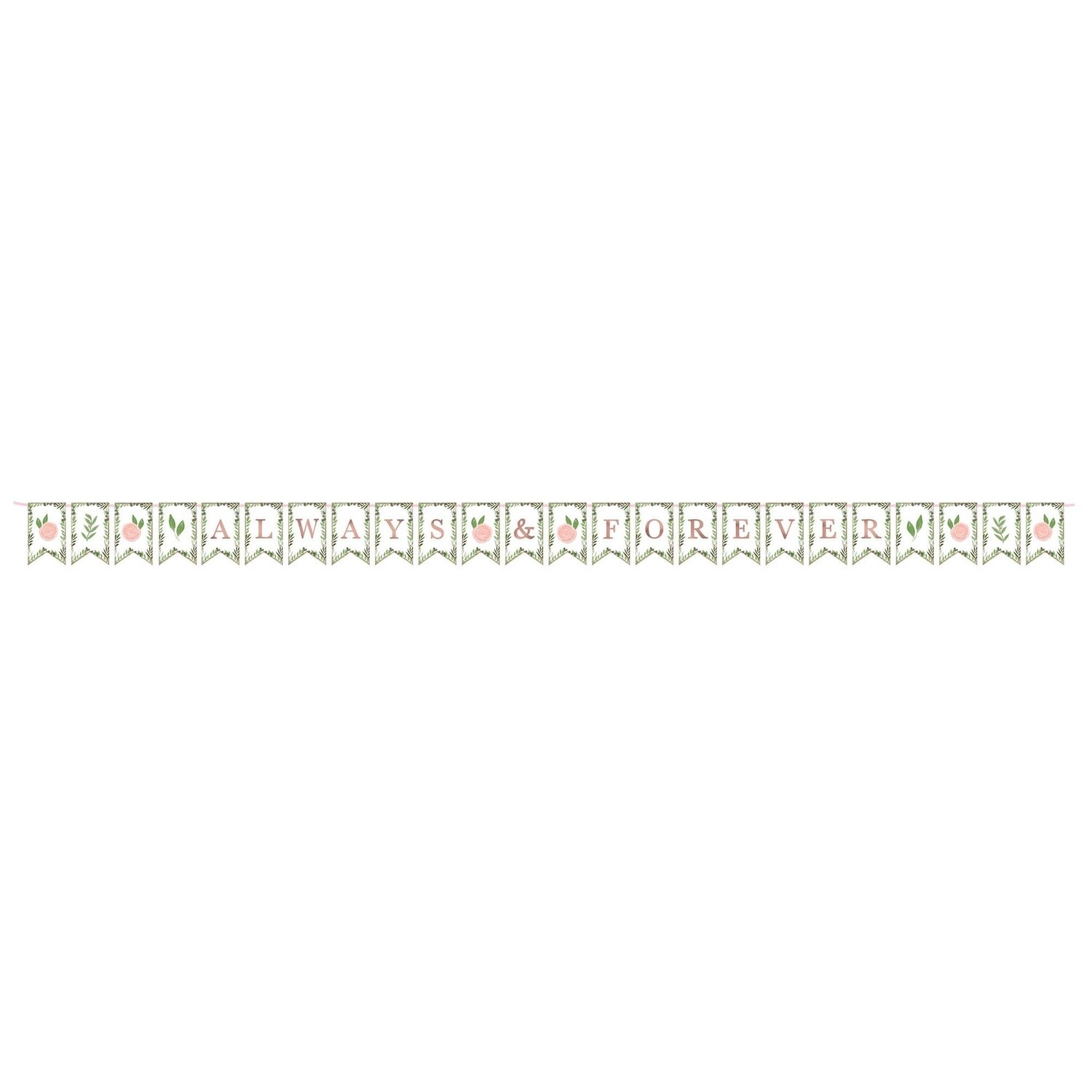 Pennant Banner- Love and Leaves- 24pcs