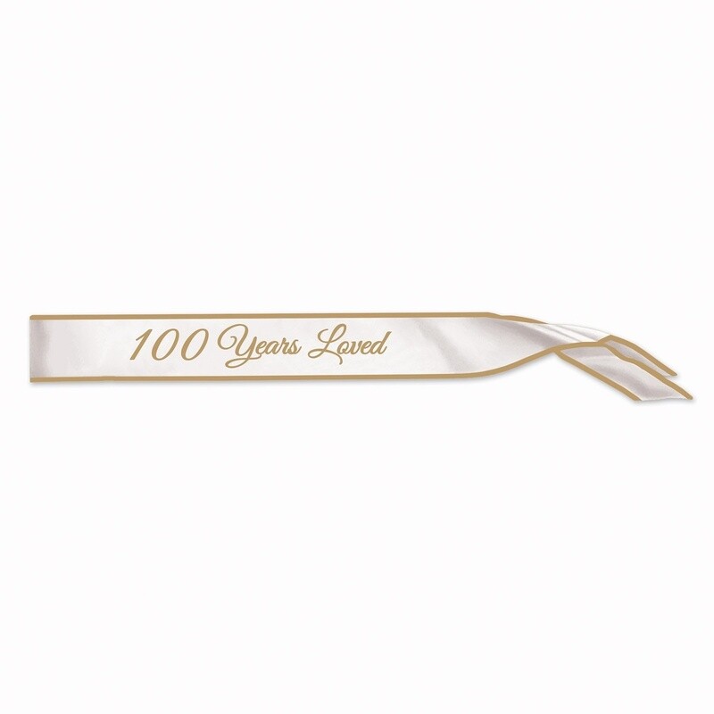 Sash-100 Years Loved