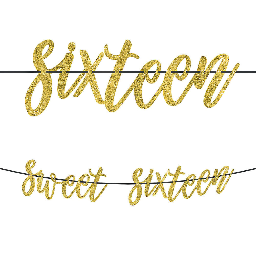Letter Banner-Sweet Sixteen