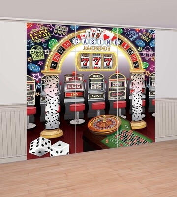 Wall Decorating Kit-Roll Up The Dice-Casino Night