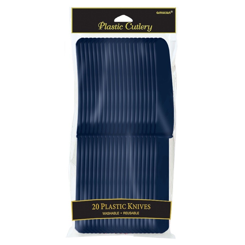 Knives-Plastic-True Navy-20pk