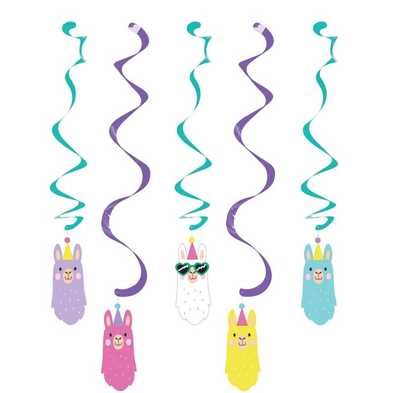 Dizzy Danglers - Llama Party - 5pk
