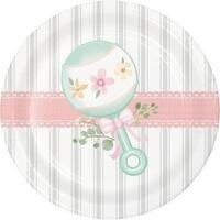 Plates - BV - Farmhouse Floral Baby - 7&quot; - 8pk