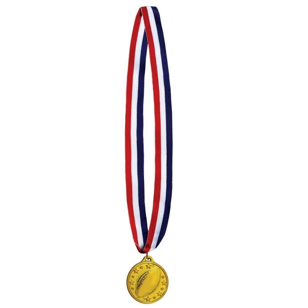 Medal-Football Gold Medal with Ribbon