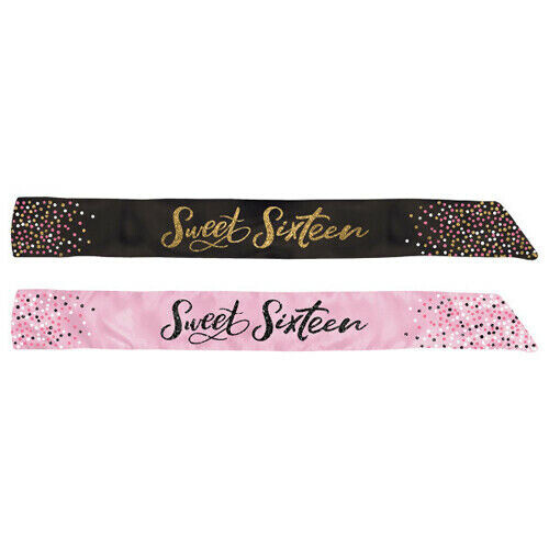 Reversible Sash - Sweet Sixteen - 1pc
