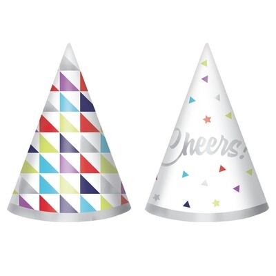 Hats-Cone-Mini-Here&#39;s To Your Birthday-12pcs