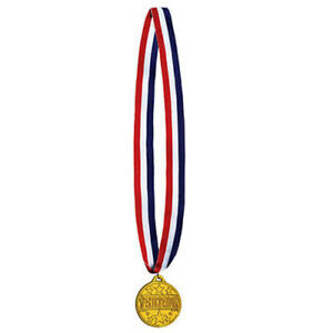 Medal-Participation Gold Medal with Ribbon