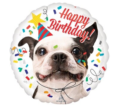 Foil Balloon-Happy Birthday-Puppy-18&quot;