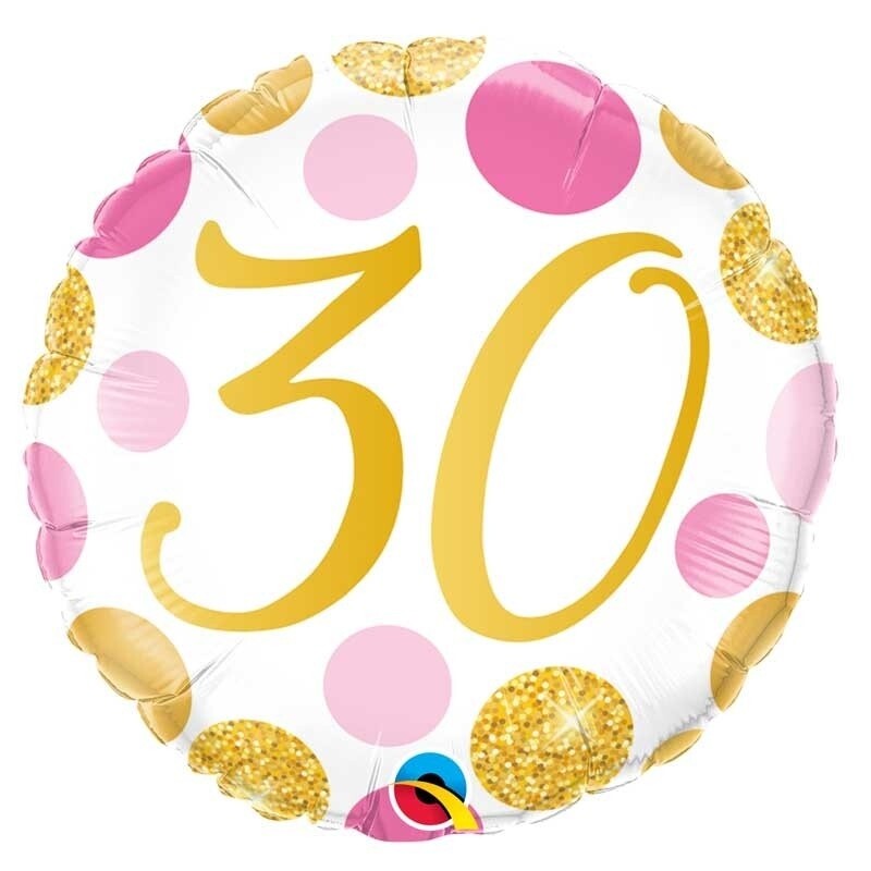 Foil Balloon-30th Birthday-18&quot;