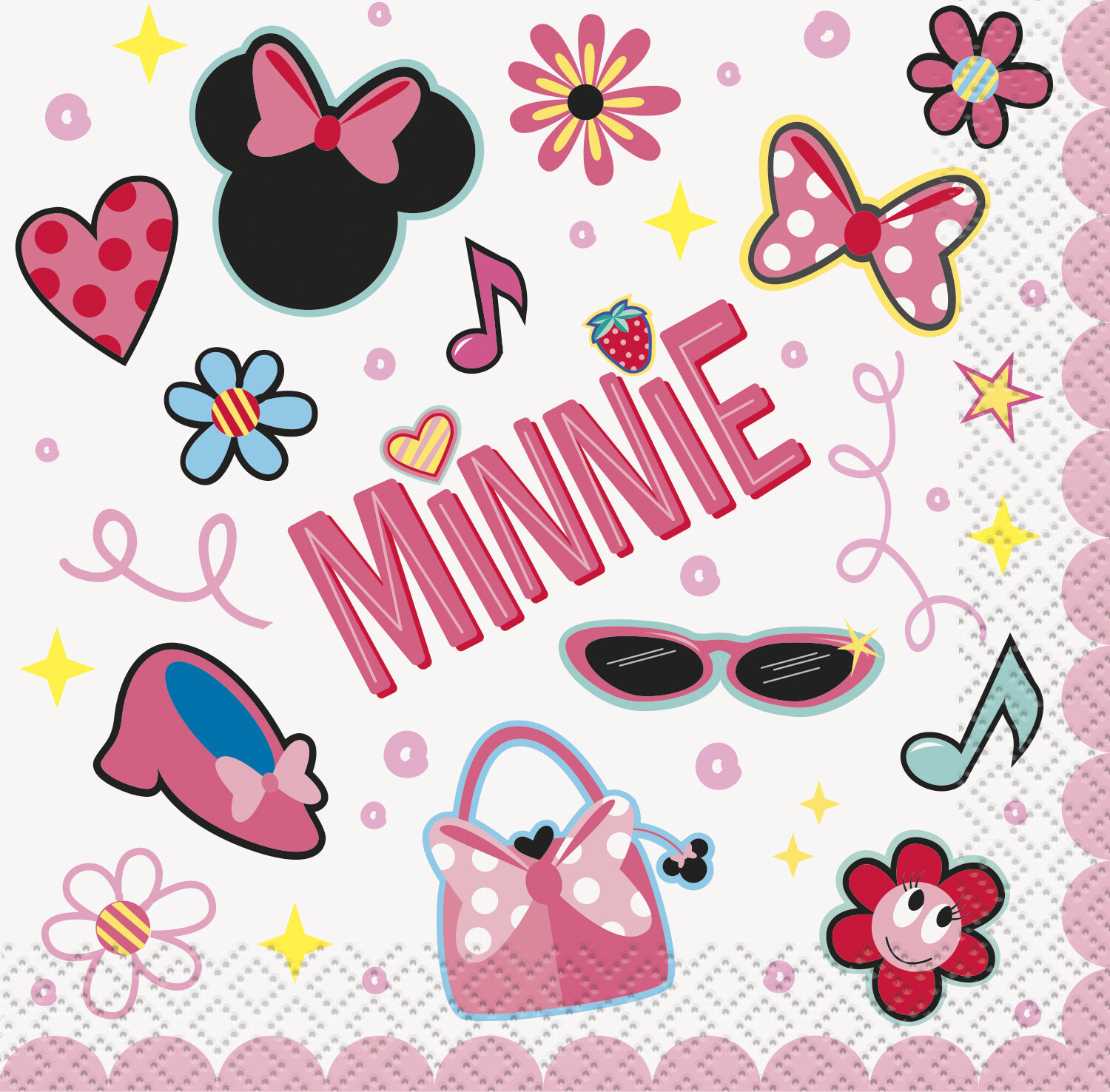 Beverage Napkins-Minnie Mouse-16pk-2ply