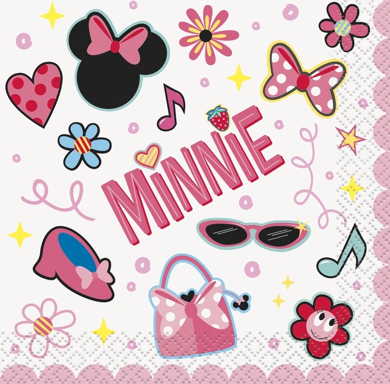 Beverage Napkins-Minnie Mouse-16pk-2ply