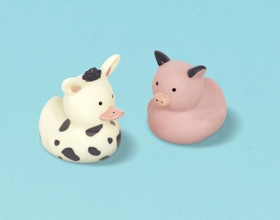 Rubber Ducks-Barnyard Birthday-8pcs