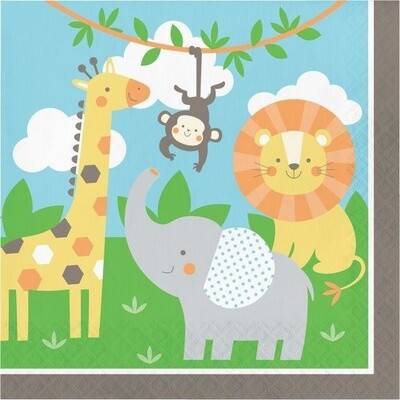 Luncheon Napkins-Jungle Animals-16pk-2ply