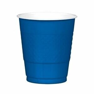 Plastic Cups-Bright Royal Blue-20pk