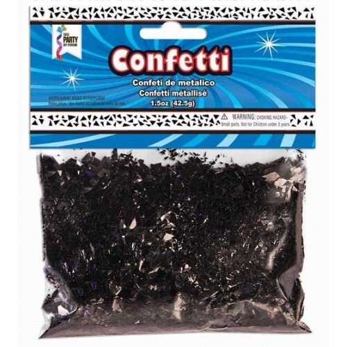 Confetti-Black-Metallic Foil-1.58oz-42.5g