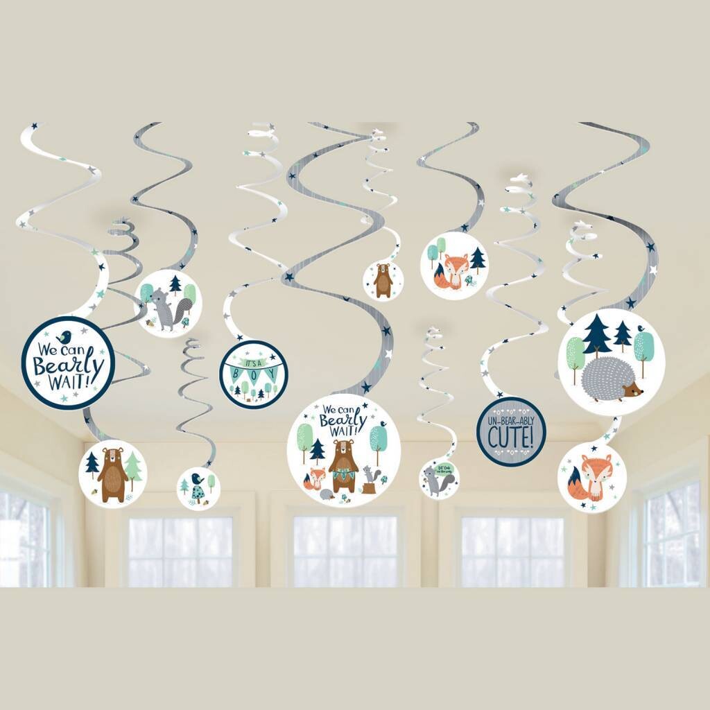 Swirl Decorations-Bear-ly Wait- 12pcs