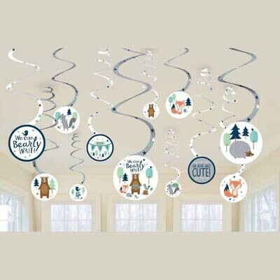 Swirl Decorations-Bear-ly Wait- 12pcs