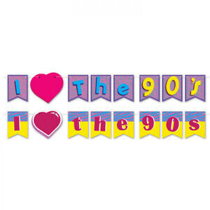 Streamer - 2 Pcs/ I love the 90&#39;s
