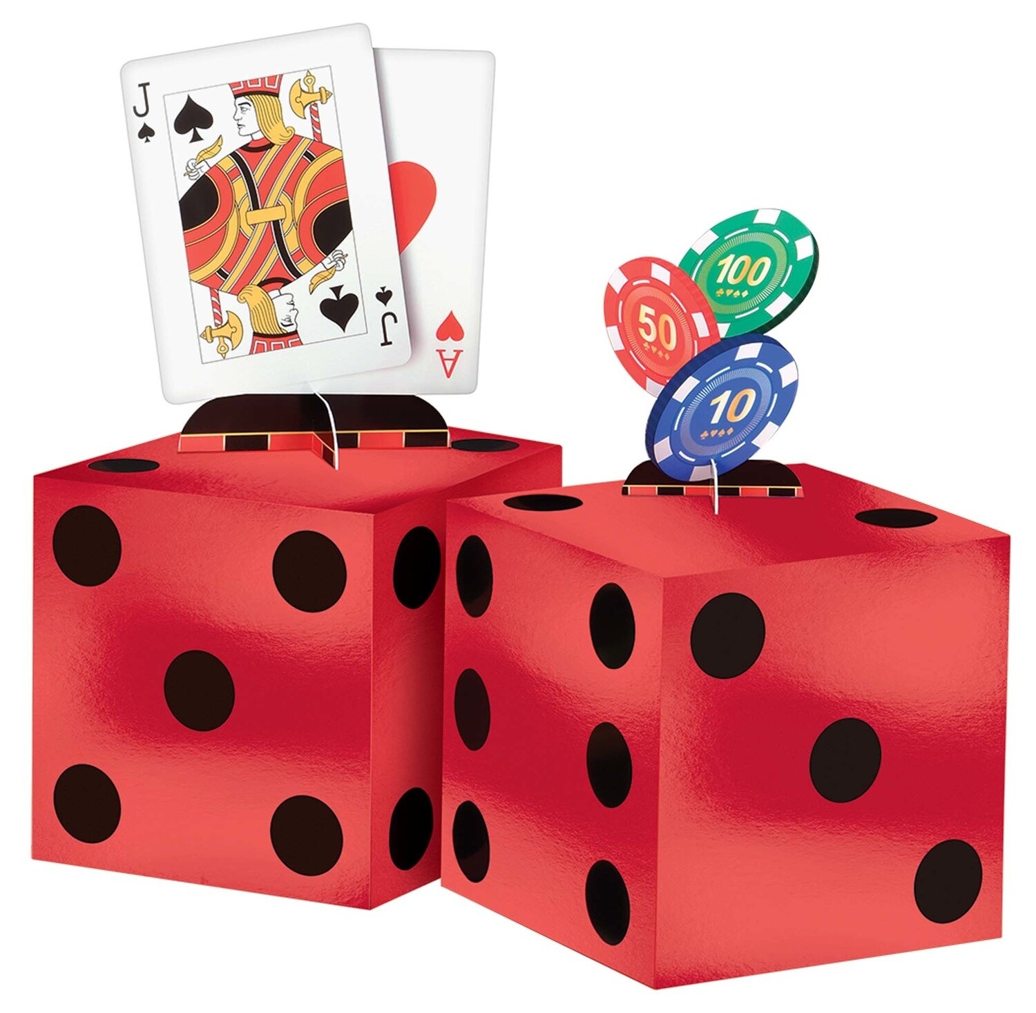 Table Centerpiece Kit-Casino Night-2pcs